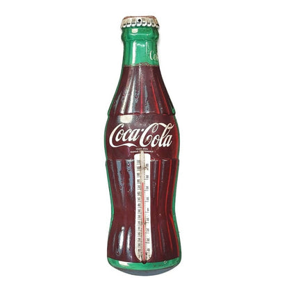 tin coca-cola sign thermometer