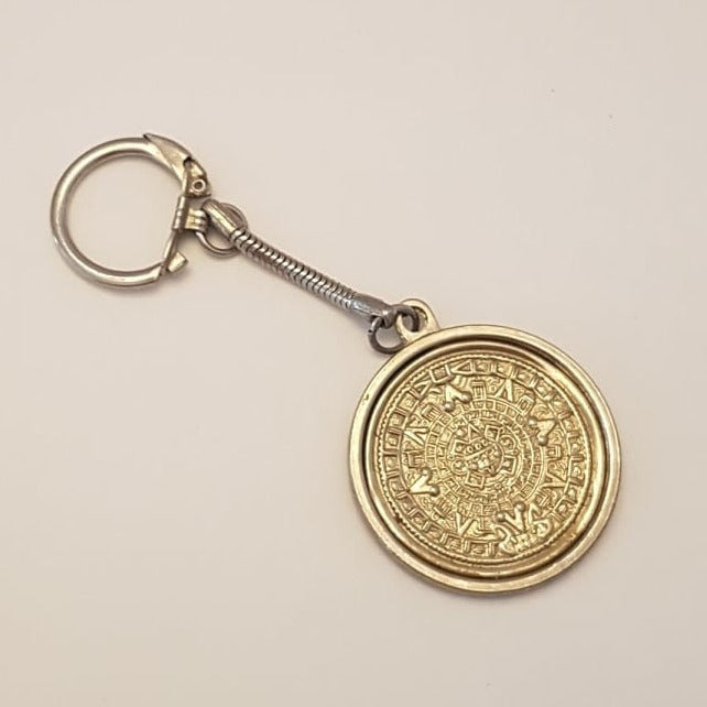 aztec coin key chain