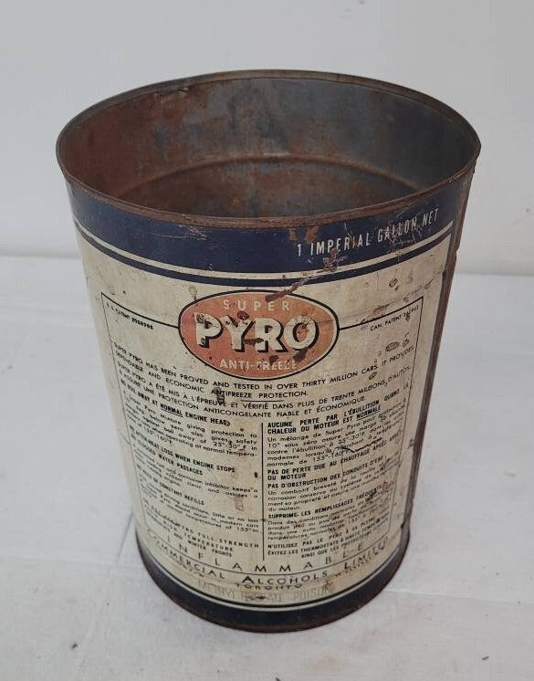 super pyro antifreeze antique can