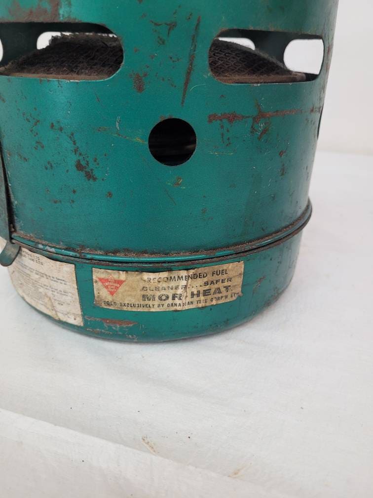 catalytic metal heater vintage canadian tire shop equipment