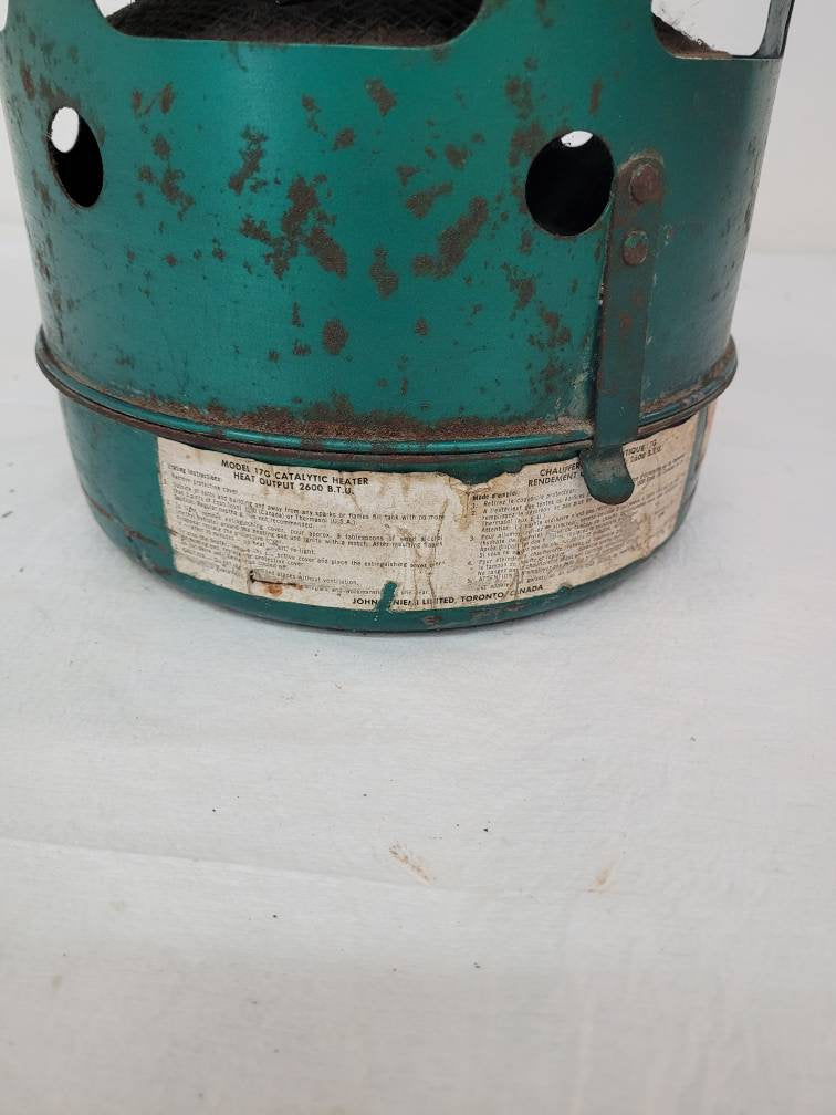catalytic metal heater vintage canadian tire shop equipment