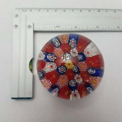 paperweight art glass murano milleflori candy cane glass calligraphy tools