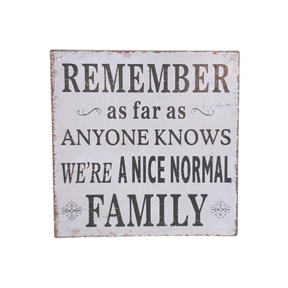 we're a nice normal family