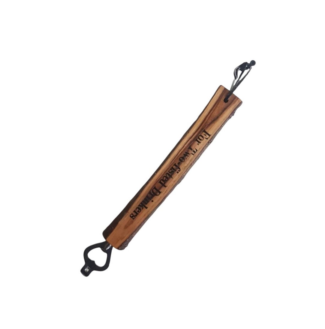 wooden bottle opener live edge