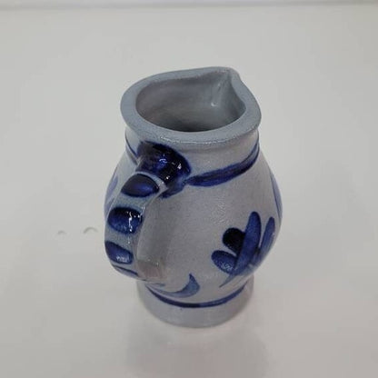 stoneware cream and sugar miniature coffee set salt glaze