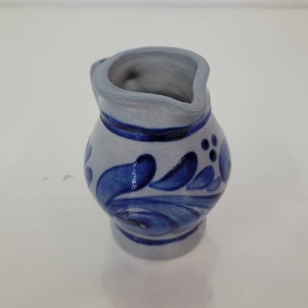 stoneware cream and sugar miniature coffee set salt glaze