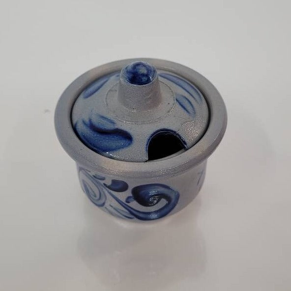 stoneware cream and sugar miniature coffee set salt glaze