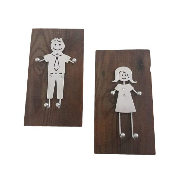 mens and womans bathroom restroom sign