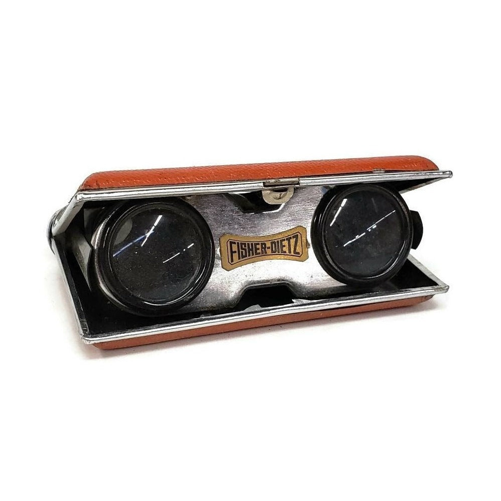 fisher dietz binoculars folding pocket magnifying birdwatching