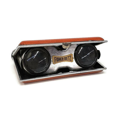 fisher dietz binoculars folding pocket magnifying birdwatching