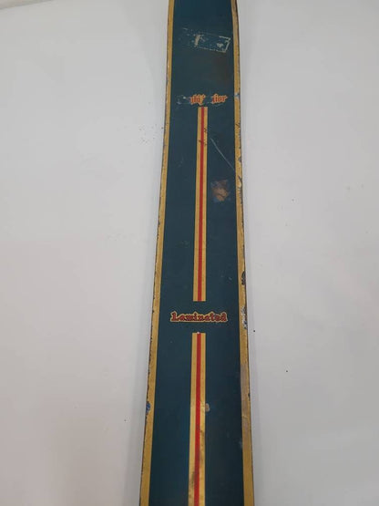 antique wooden skis lombi jr. brand