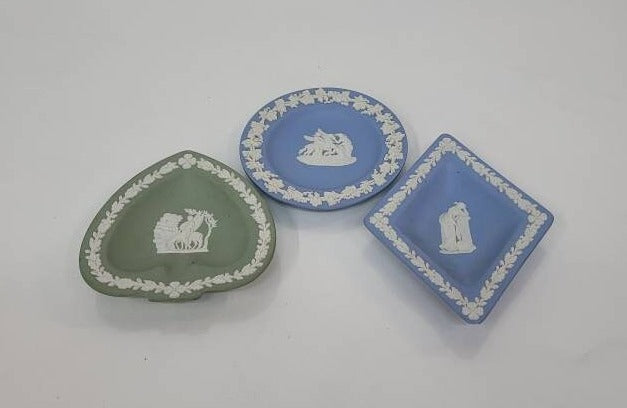 three small dishes vintage table decor