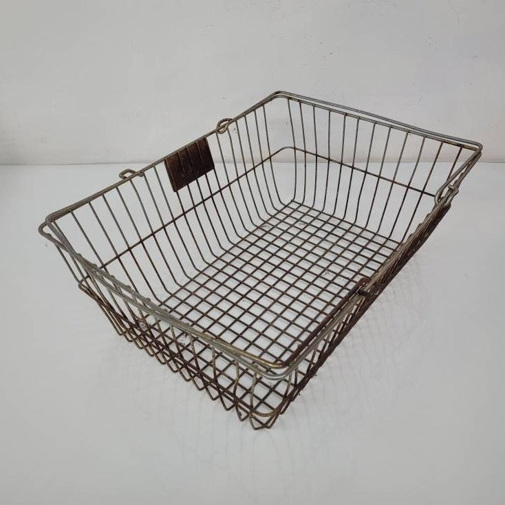 vintage metal basket cari all brand grocery shopping accessories