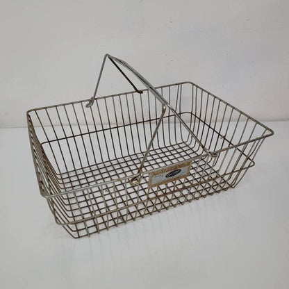 vintage metal basket cari all brand grocery shopping accessories
