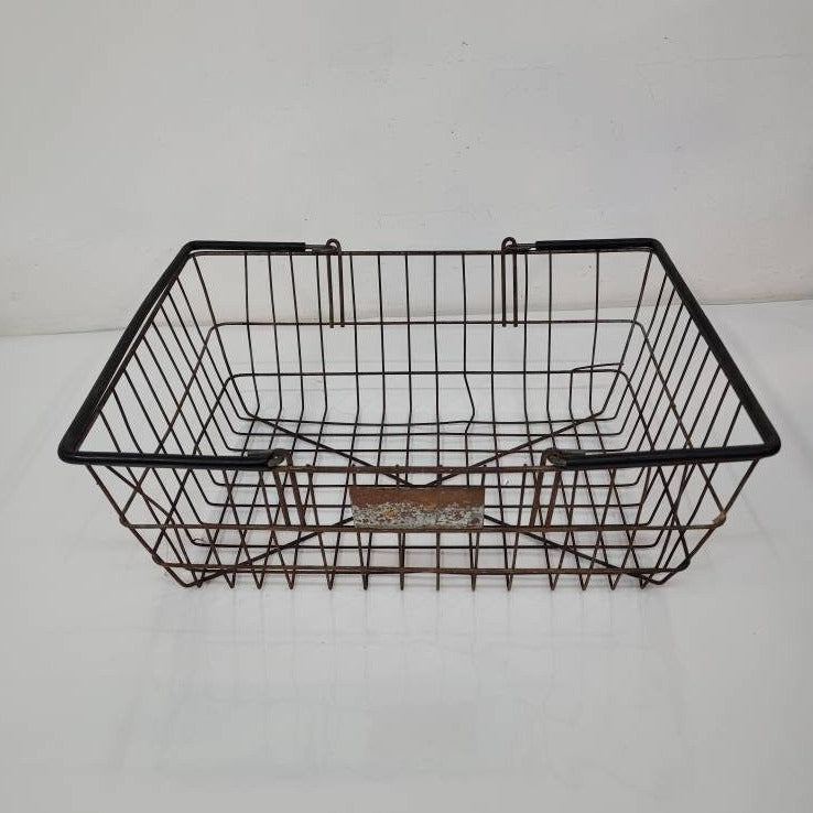 wire garden harvest basket vintage shopping basket farmhouse decor