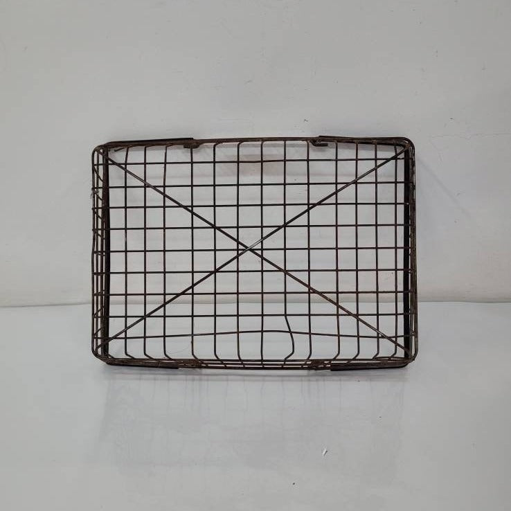 wire garden harvest basket vintage shopping basket farmhouse decor