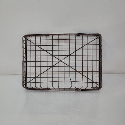 wire garden harvest basket vintage shopping basket farmhouse decor