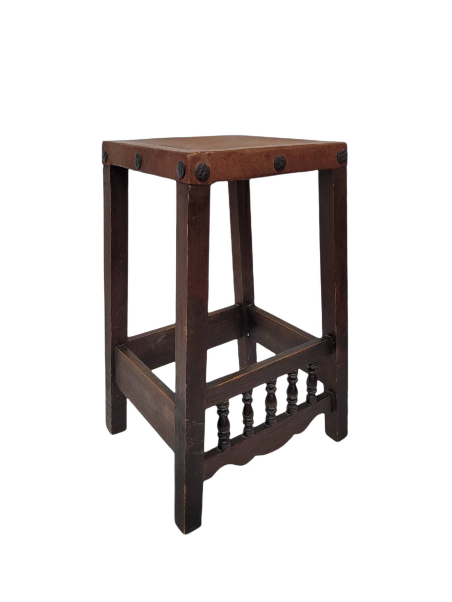 arts and crafts stools misson oak stools