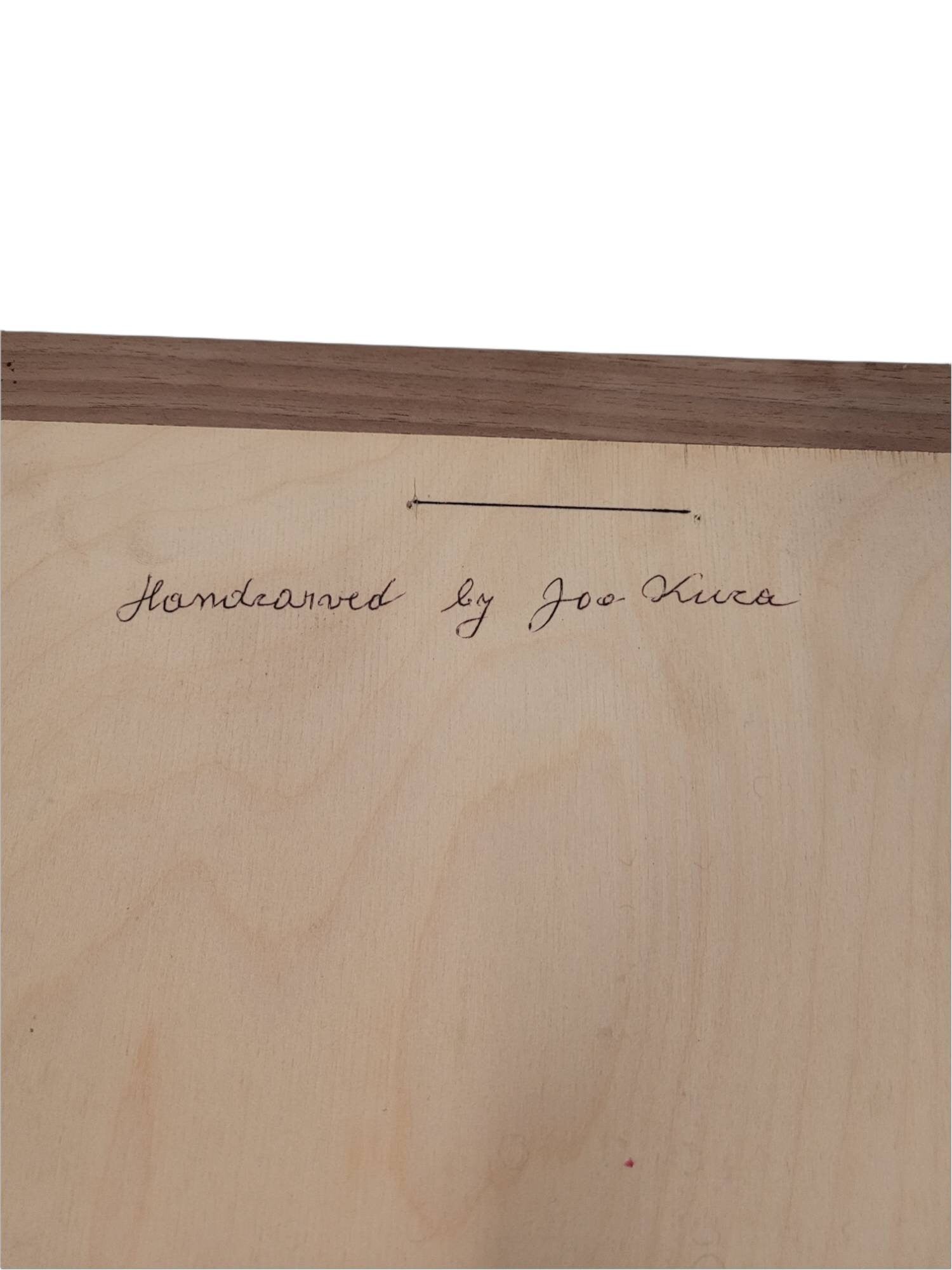 decorative inlayed wooden serving board