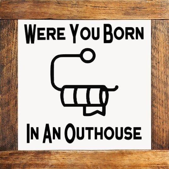 bathroom mini signs mix & match original designs