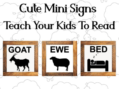 childs nursery mini signs original designs goat ewe bed set of 3