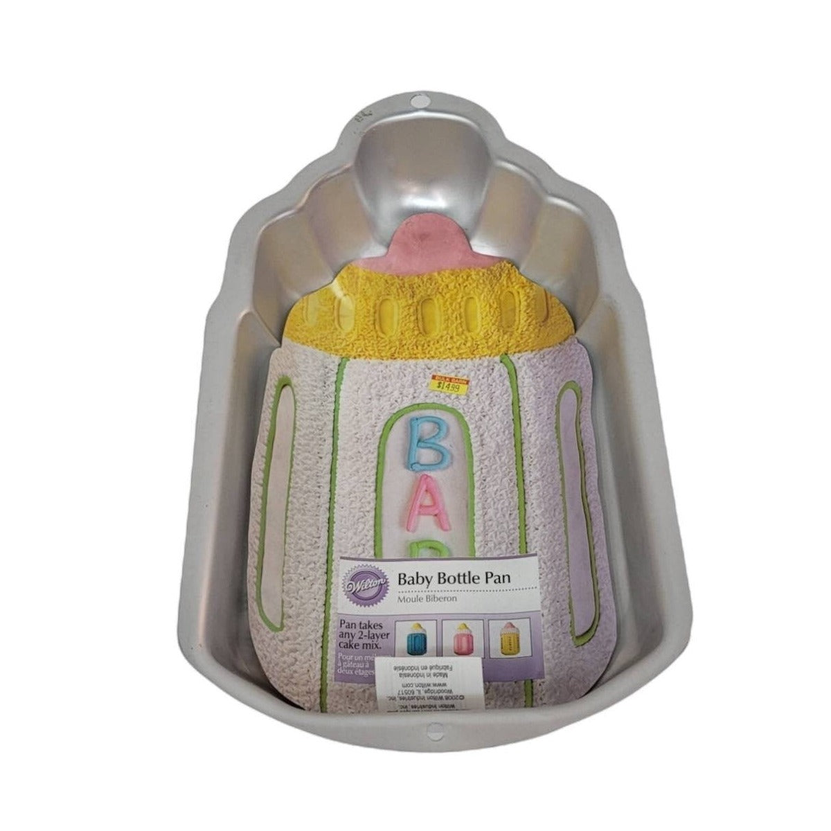 vintage wilton pan baby shower cake pan with original manual
