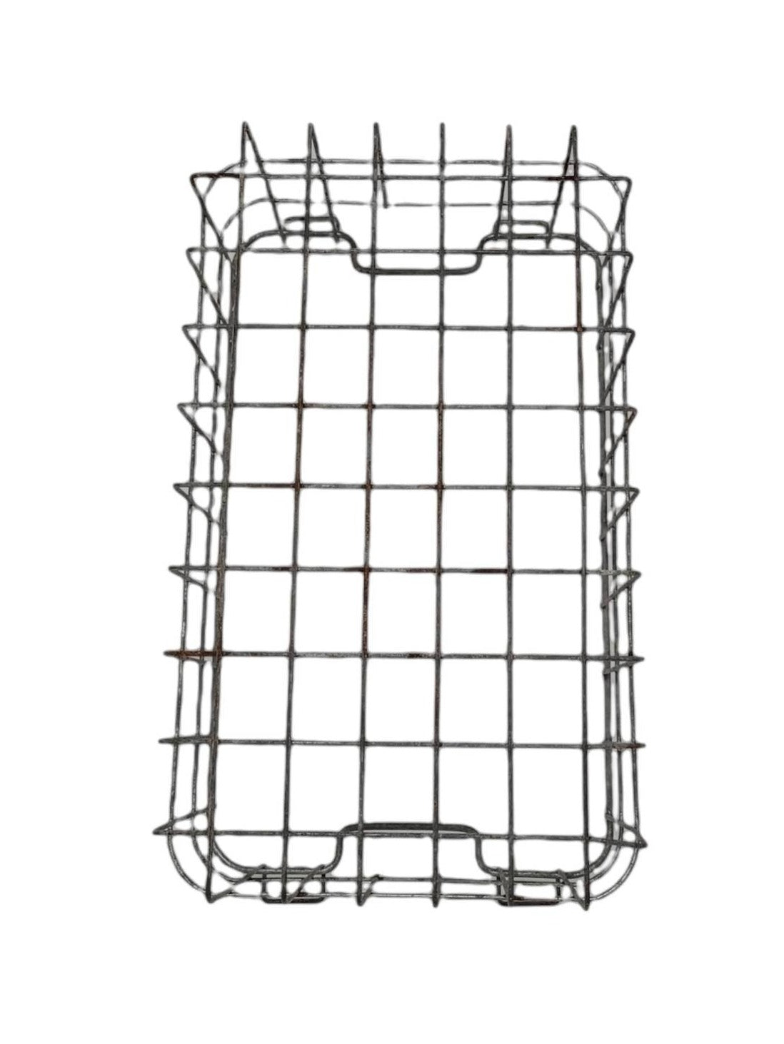 metal storage basket container