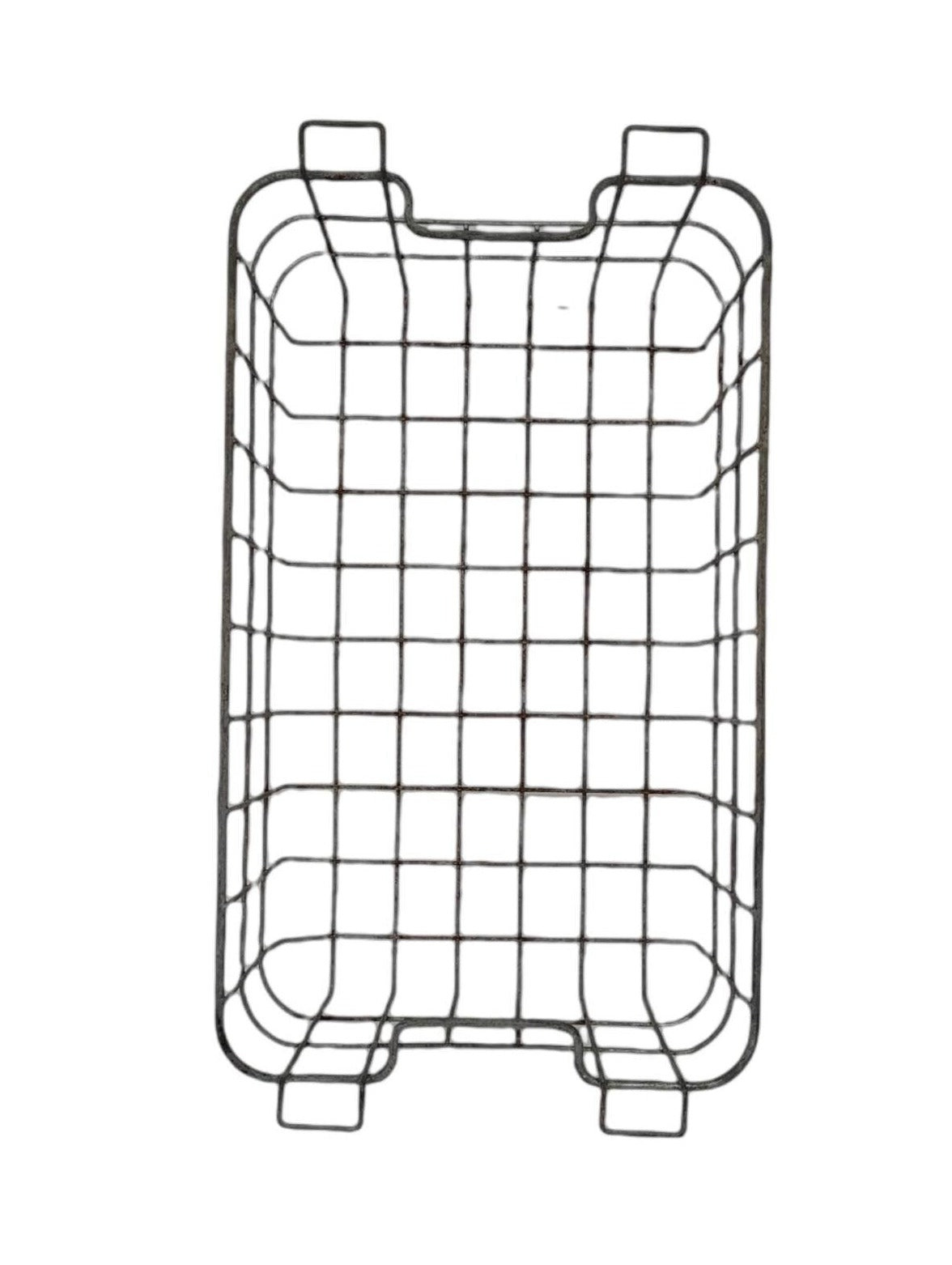 metal storage basket container