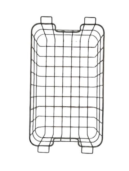 metal storage basket container