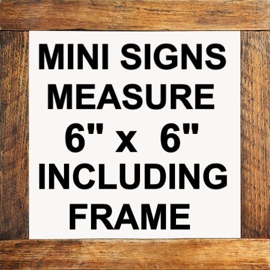 bathroom mini signs mix & match original designs