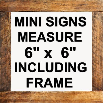 bathroom mini signs mix & match original designs
