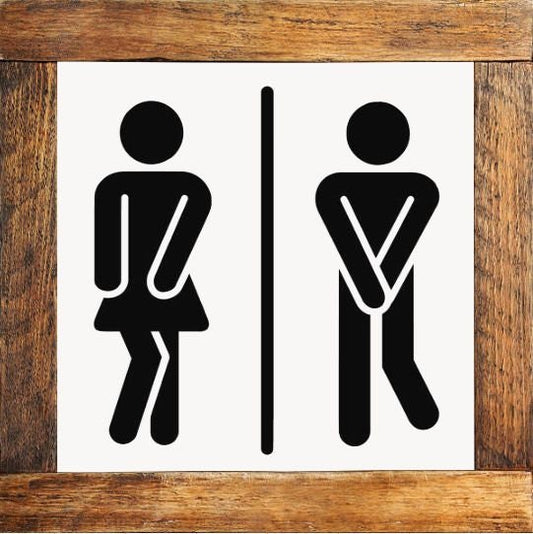 bathroom mini signs mix & match original designs