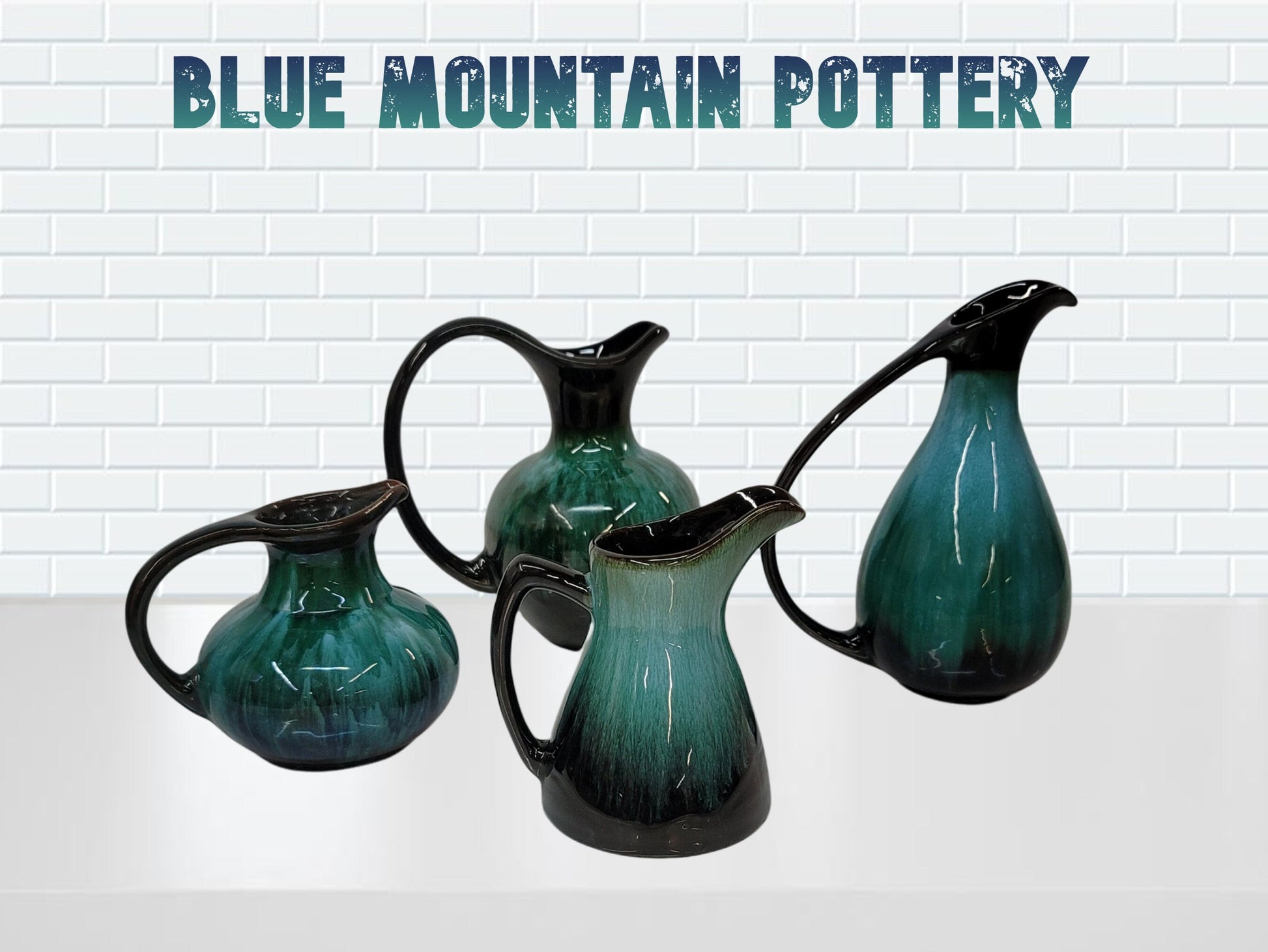 blue mountain pottery vases