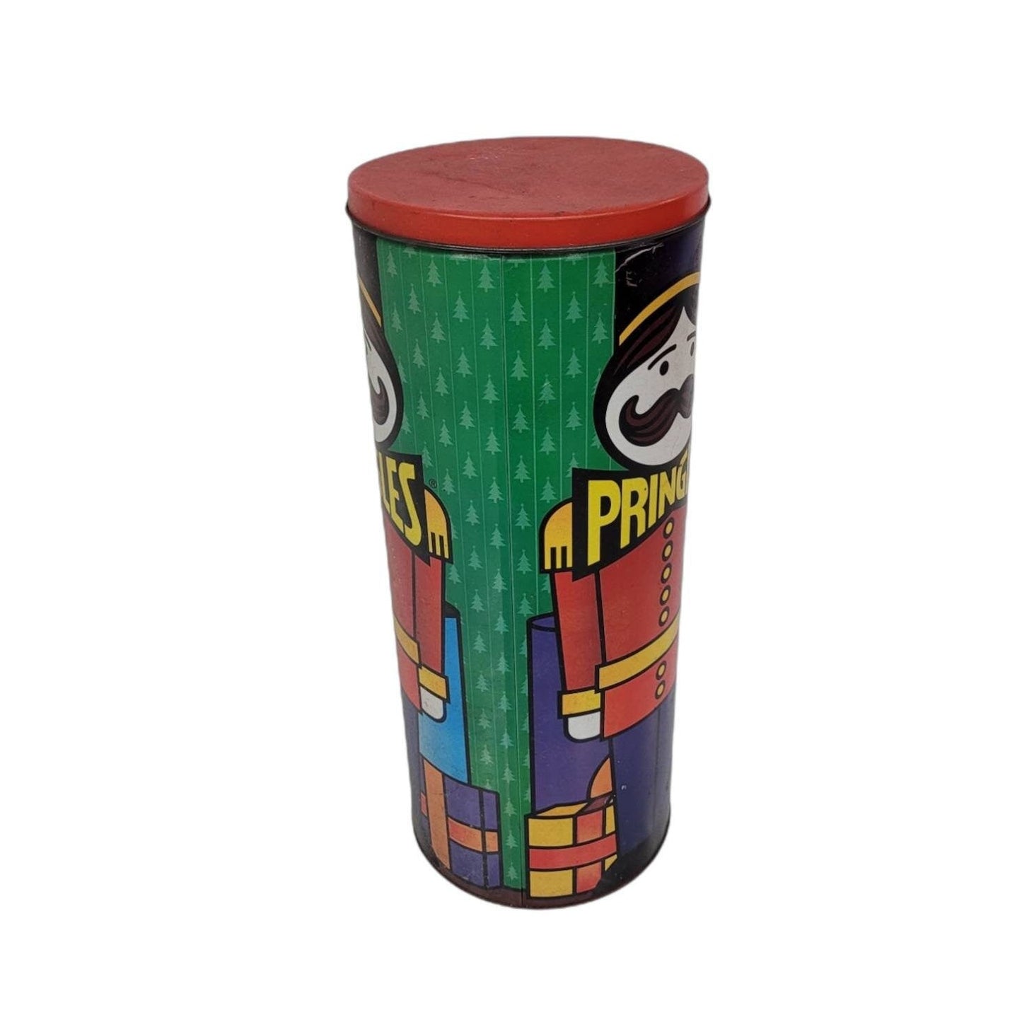 large pringle can christmas tin cookie container