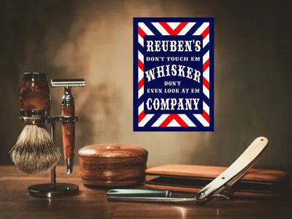 barber shop sign personalised options