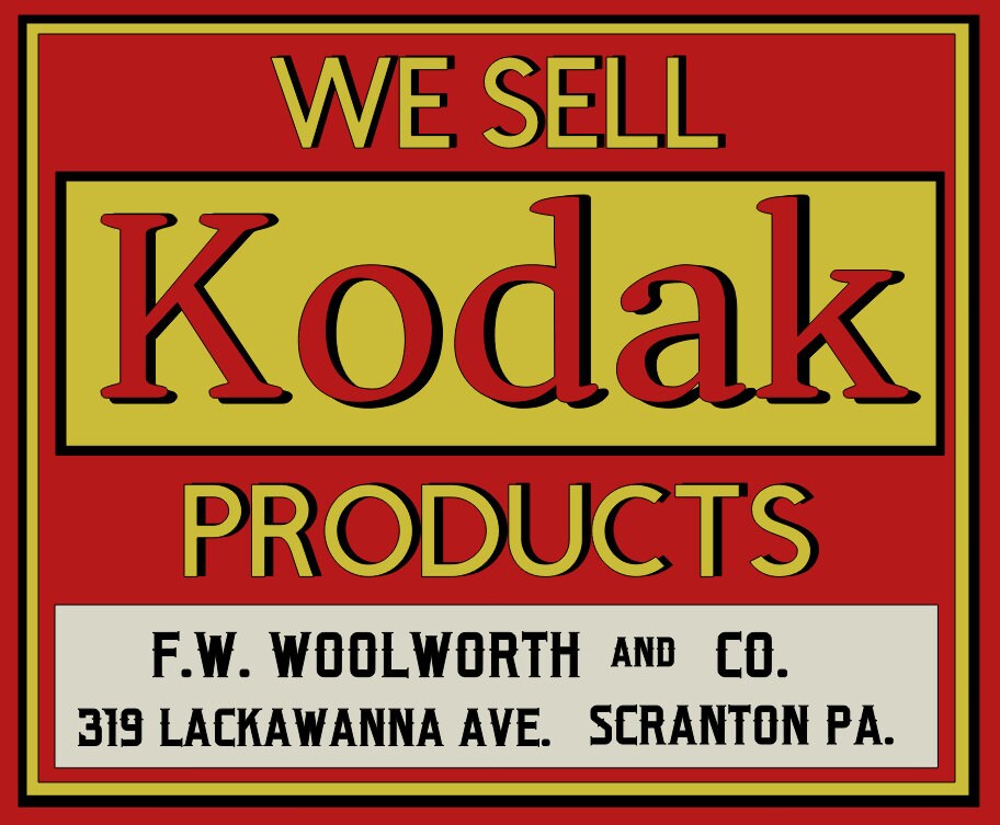 kodak trade sign personalised options