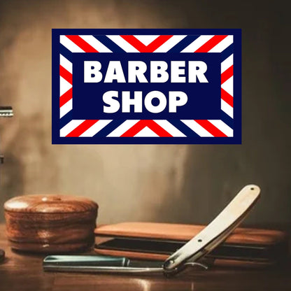 barber shop sign personalised options