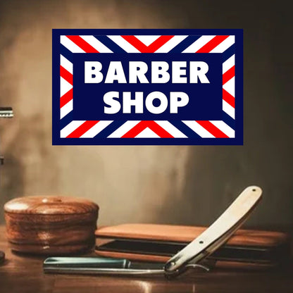 The barber shop sign