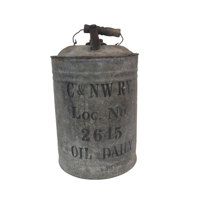 Chicago & North Western Railway Oil Can