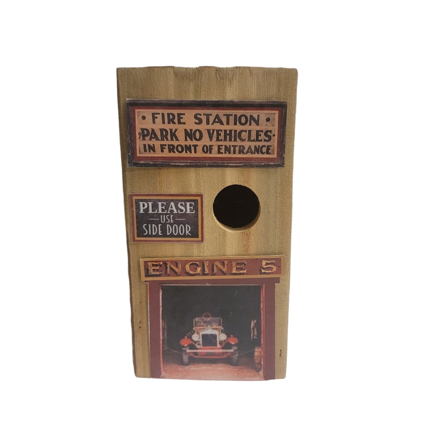 rustic birdhouse farmhouse decor post office hotel fire station sheriffs office