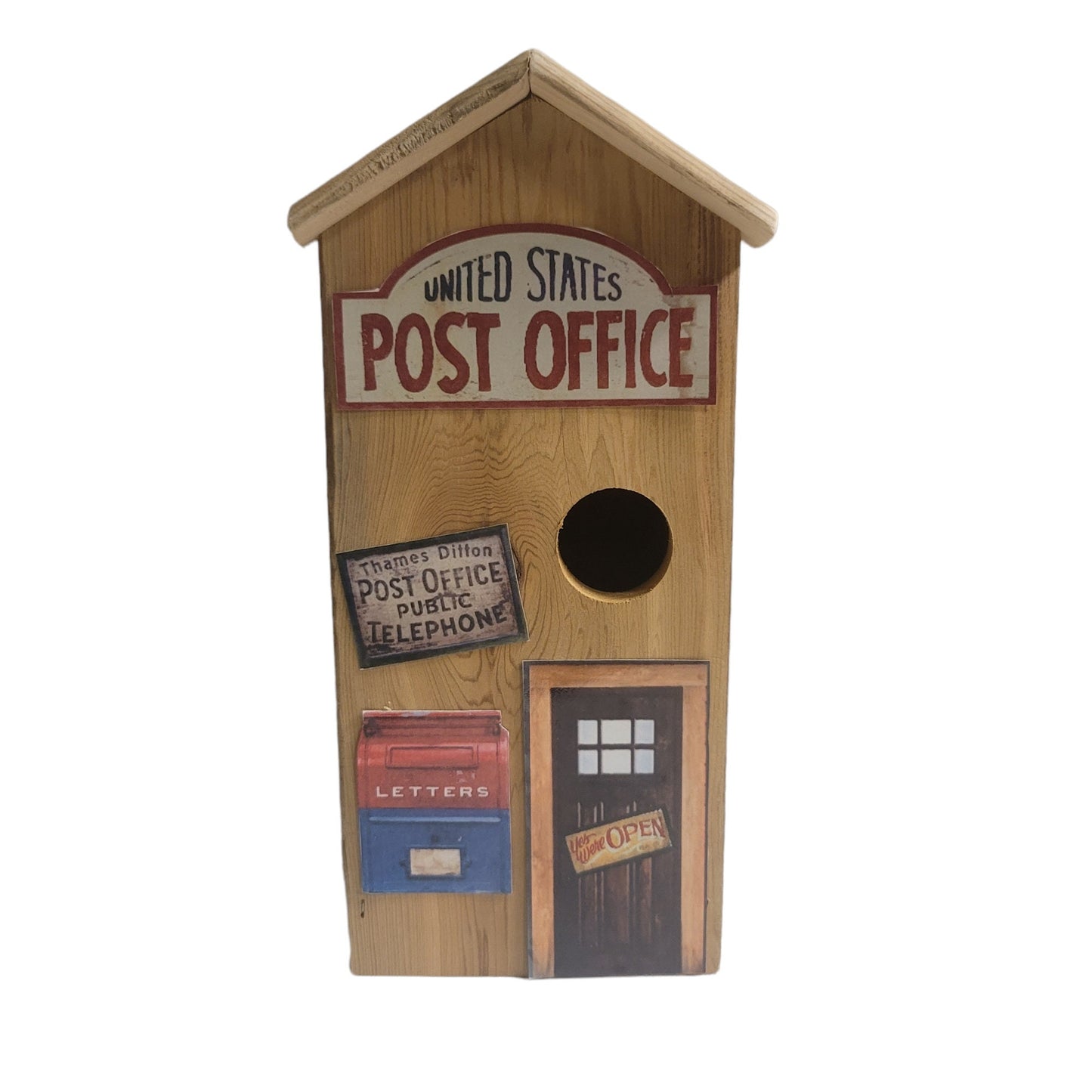 rustic birdhouse farmhouse decor post office hotel fire station sheriffs office