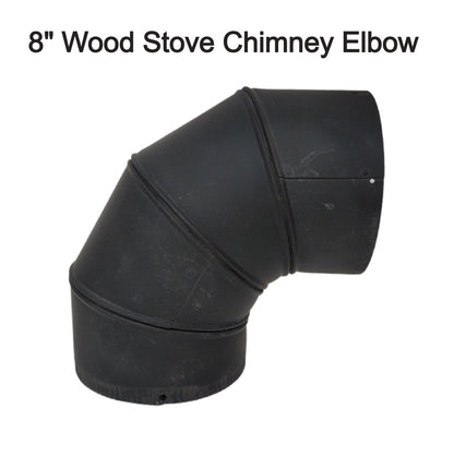 wood stove elbows 6-7-8 inches black wood stove chimney pipe elbows