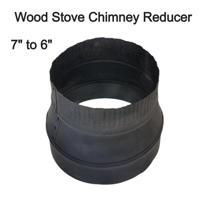 wood stove pipe reducers 6-7-8 inches black wood stove chimney pipe reducers
