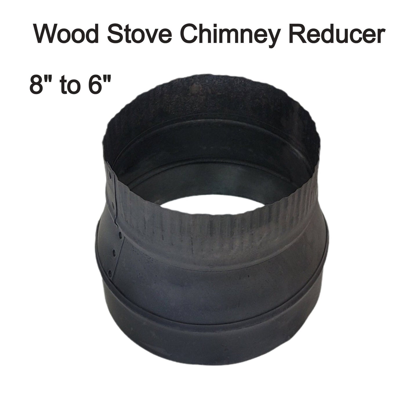 wood stove pipe reducers 6-7-8 inches black wood stove chimney pipe reducers