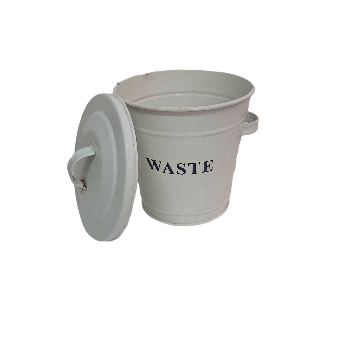 graniteware kitchen waste pail porcelain enamled