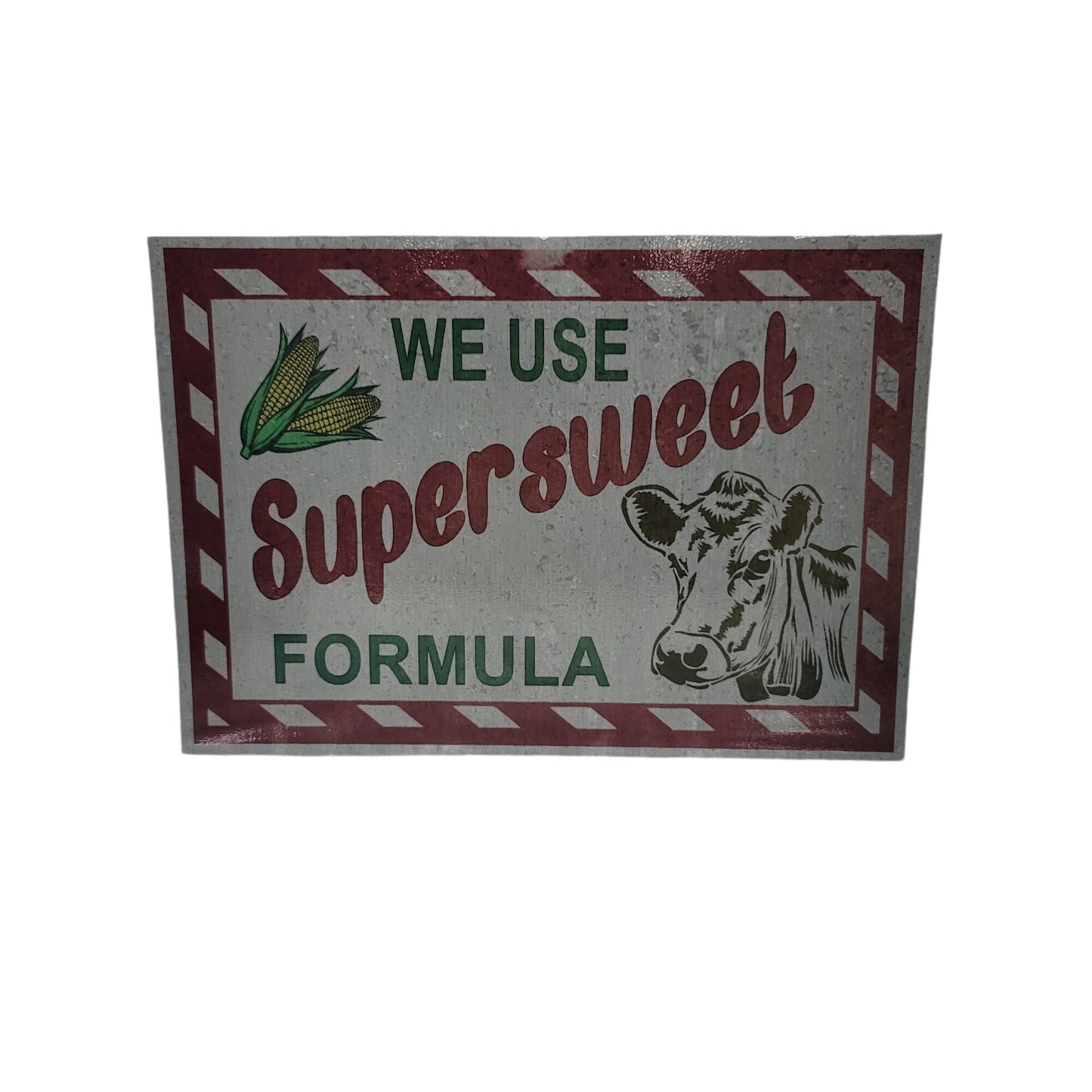 supersweet feeds sign tin farm feed store sign