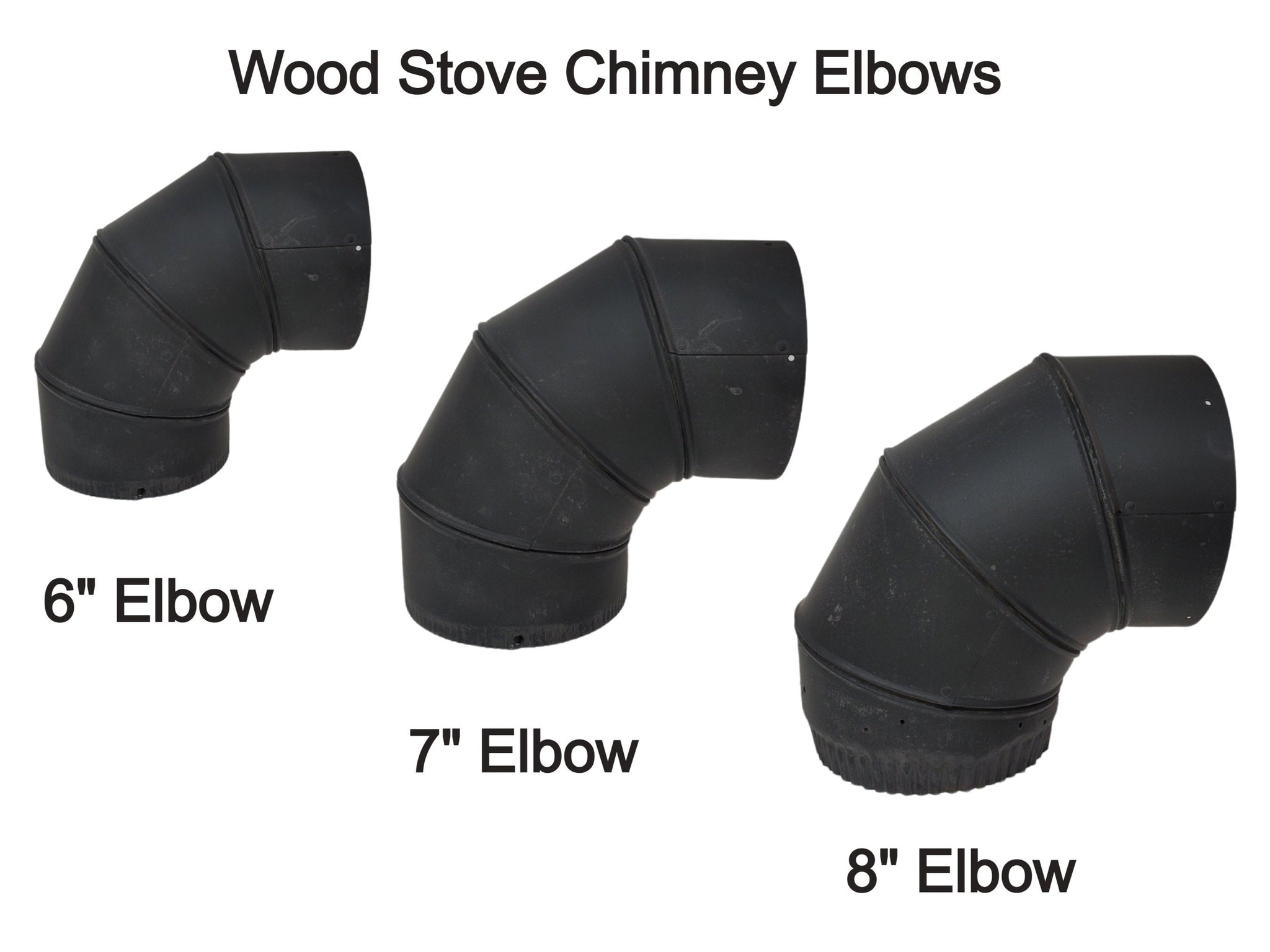 Wood Stove Pipe Reducers 678 Inches Black Wood Stove Chimney Pipe Re