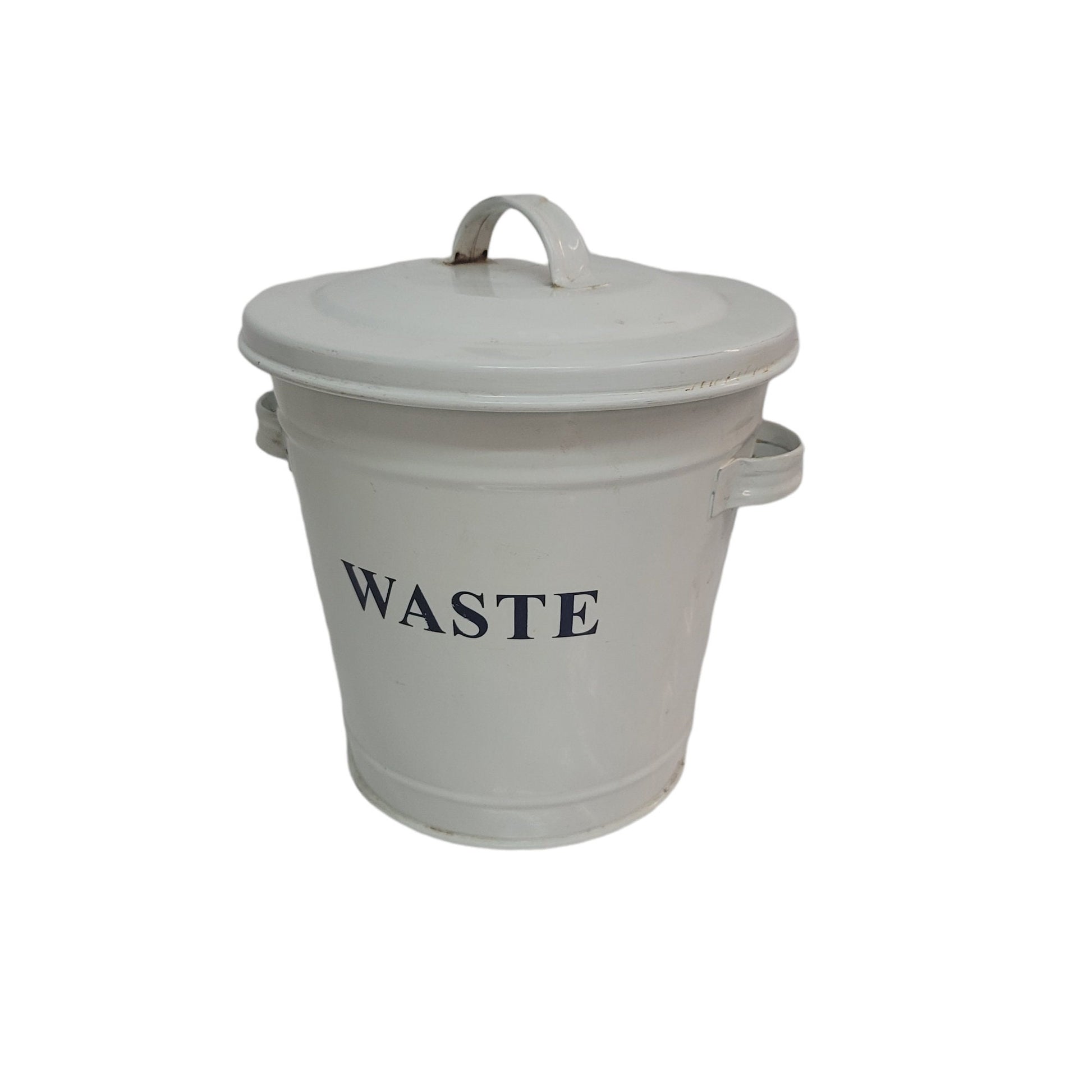 graniteware kitchen waste pail porcelain enamled