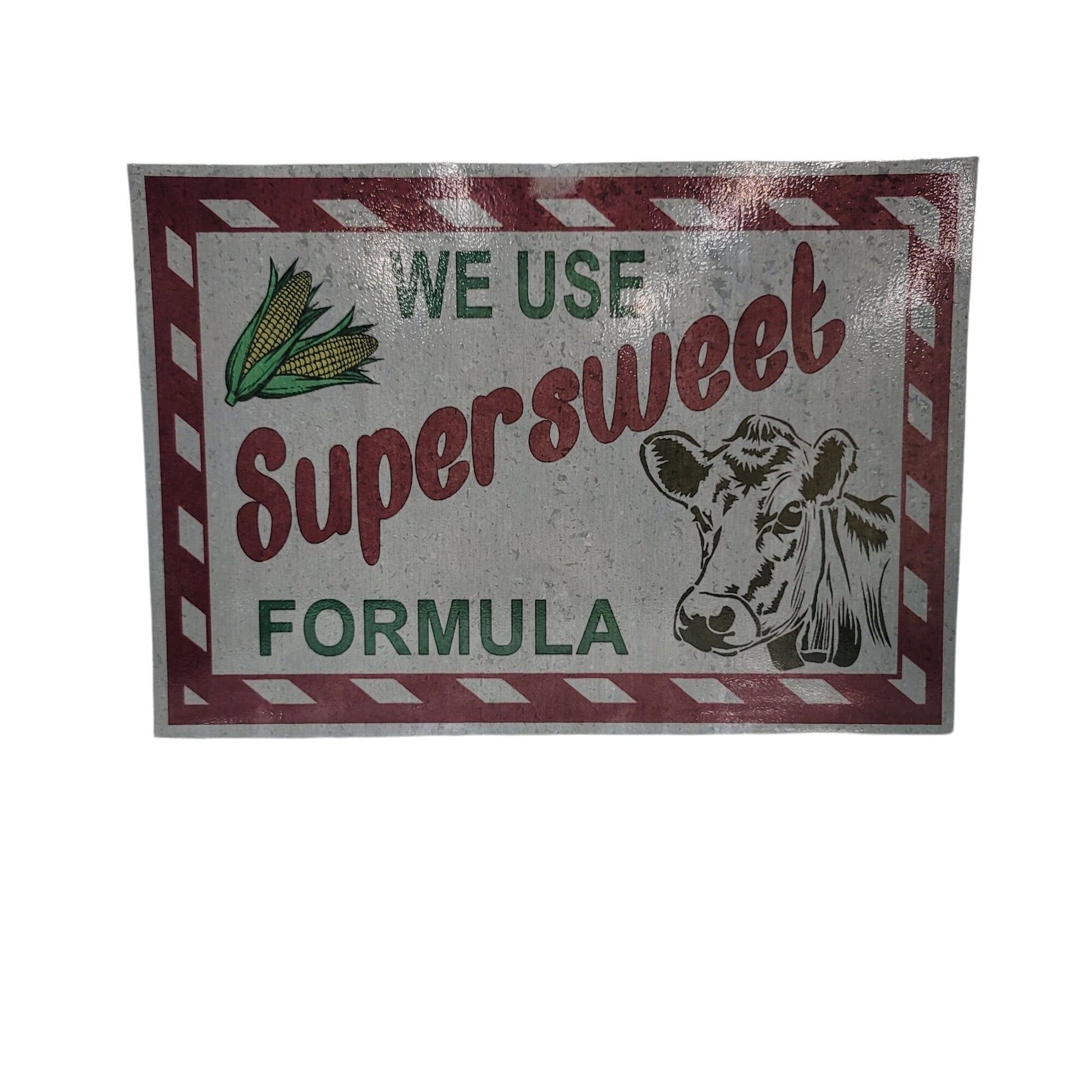 supersweet feeds sign tin farm feed store sign