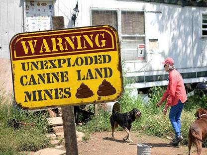 beware of dog sign-dog poop sign-yard and garden-dog lovers gift-warning sign